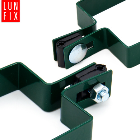 Obejma 100x100 posrednia zielona KOMPLET (1kpl.)