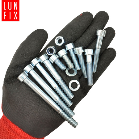 Sada válcových šroubů, matic a podložek M8 420 kusů