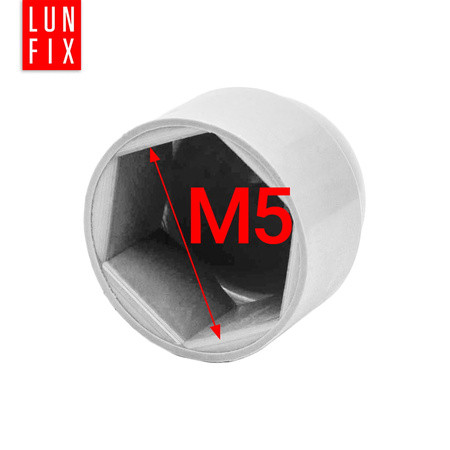 Maskownica nakrętki biała M05/bł (op-500 szt)