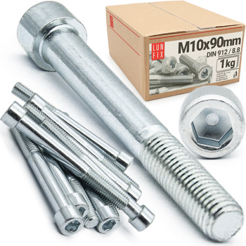 Śruba imbusowa OC DIN 912 M10x090 kl 8.8 (1kg)