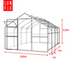 Konstr. stal. LUN FIX GARDEN 2,8x4m 20x40mm