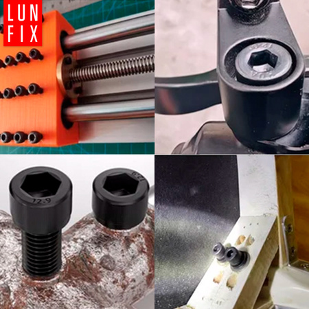 Śruba imbusowa M5 12mm czarny ocynk DIN 912 kl 8.8 10szt