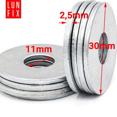 Podkładka okragla Pow ZN DIN9021 M10 (1kg)