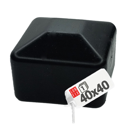 Nasadka na slupek 40x40 "NSK40" czarna (1szt.)