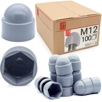 Maskownica nakrętki szara M12/SZ (op- 100 szt)