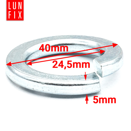 Podkładka DIN 127 M24 sprężysta ocynk (1kg)