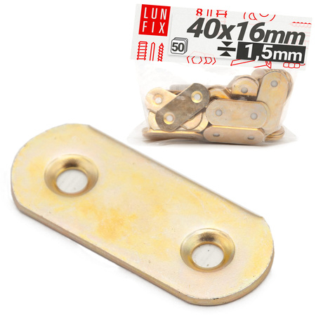 Łącznik meblowy 40x16x1,5 LR1 50szt.