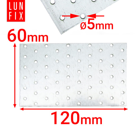 Płytka perforowana 60x120x2 PP6 (1szt.)