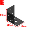 Kątownik montażowy czarny 50x50x35x2 1szt.