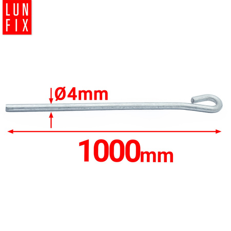 Pręt mocujący z oczkiem L1000 (50szt)