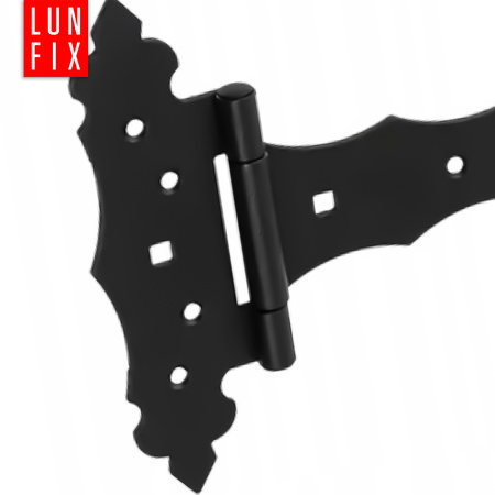 Ozdobny zawias trójkątny czarny 170x150x30x2,5 1szt.