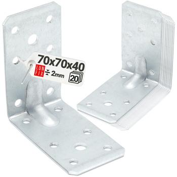 KPL10 Katownik z przetlocz. 70x70x40x2,0 20szt