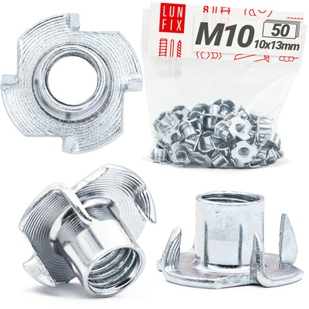 Nakrętka kłowa M10 (10x13mm) ocynk (50 szt.)