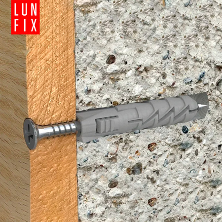 Kołki rozporowe 6x30 mm z wkrętem z łbem stożkowym 3,5x50 mm 200szt.