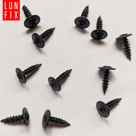 Wkręty do metalu czarne 4,2x19 fosfatowane z łbem podkładkowym 100szt.