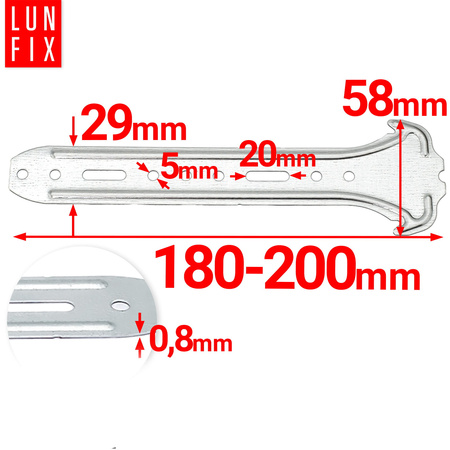 Wieszak do poddaszy 180 0,8 mm (1szt)