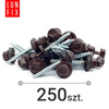 Wkręty farmerskie 4,8x35 samowiercące farmery RAL 8017 brąz WFD 250szt.
