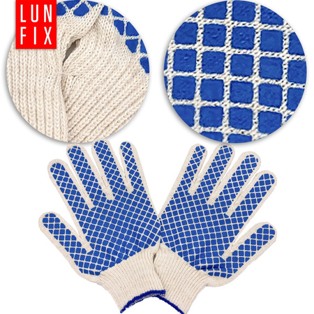 Rękawice bawelniane wzor "szachy" 677137 (1szt.)