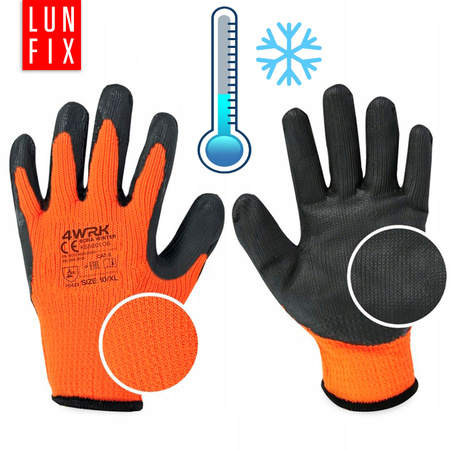 Rękawice robocze zimowe baw. latex 10-XL(1szt.)