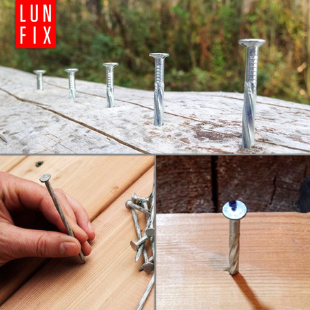 Gwoździe skręcane 3x40 mm 1,5" ocynkowane 1kg