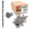 Gwozdzie skrecane 3,4*70 (5kg)