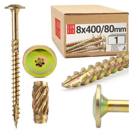 Wkret cies talerzowy 08x400/80 T40 1szt