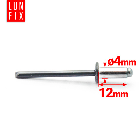 Nit alu stal zrywalny DIN7337 4x12 7016 (100szt.)