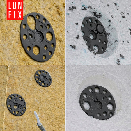 Talerzyk dociskowy styropianu wełny 50mm szary 100szt.