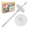 Kołki do styropianu 220 mm z trzpieniem 100szt.