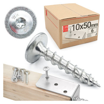 Wkret talerz do slupa 10x50 BIALY ogn 6szt