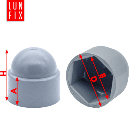 Maskownica nakrętki szara M20/SZ (op- 5 szt.)