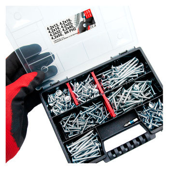 Zestaw Wkretów 011 + bit PH2 (290szt.)