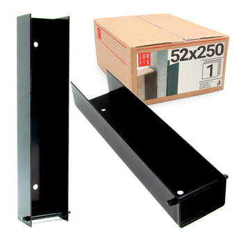 Mocowanie do podmurówki 55x250 czarny (1szt.)