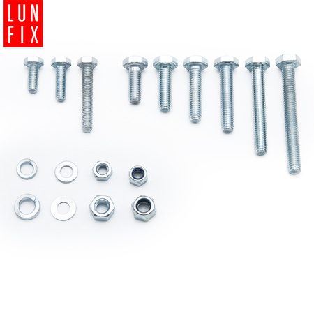 Zestaw śrub, nakrętek, podładek M5, M6 (540szt.)