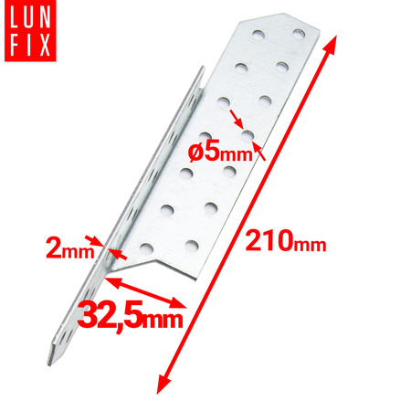 Lacznik krokwiowy 32,5x210 lewy (1szt.)