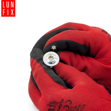 Wkręty ciesielskie 8x50 do podstaw słupa talerzowe 6szt.