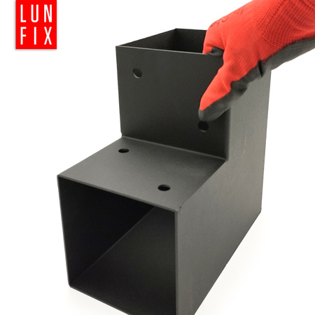 Łącznik belki kwadratowy L 102x206x204x2 (1szt.)