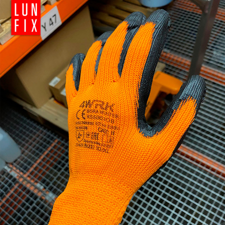 Rękawice robocze zimowe baw. latex 9-L 12szt (1op)