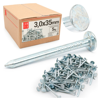 Gwoździe papowe ocynkowane 3.0x35 (5kg)