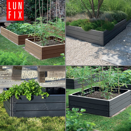 Grzadka wysoka - 75x75x25 - Base Woody - antracyt