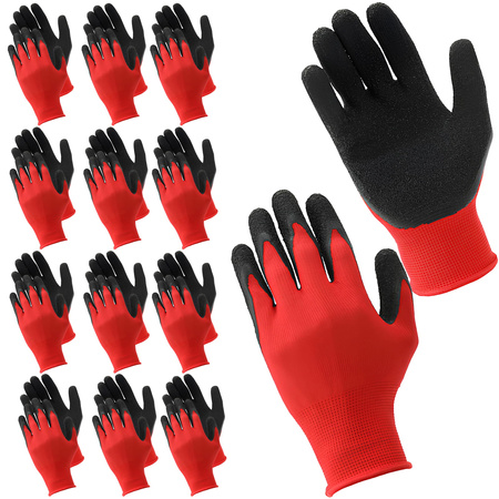 Rękawice robocze mocne lateks 10-XL (12 szt) (1op)