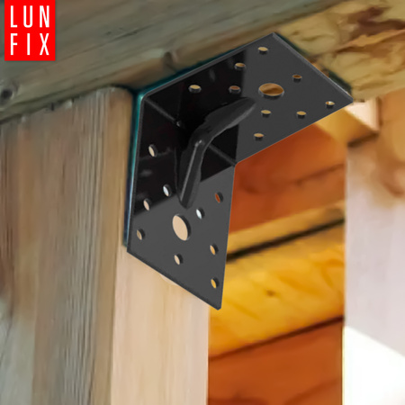 Kątownik z przetłoczeniem czarny 70x70x55x2 10szt.