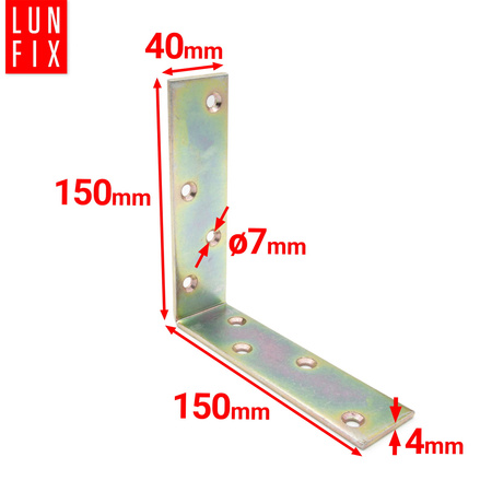 KB4 katownik belki szeroki 150x150x40x4,0 (1szt.)