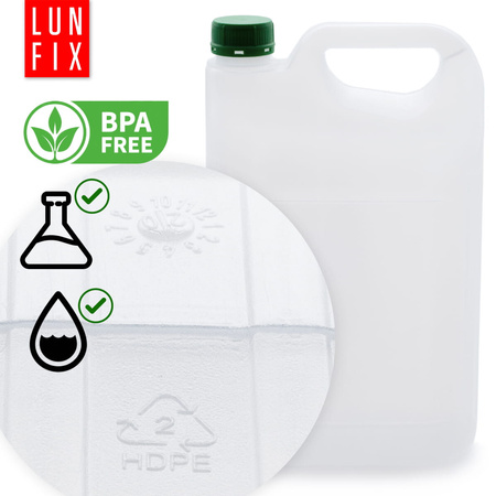 Kanister 5l zbiornik na wodę pojemnik baniak HDPE