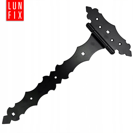 Zawias ozdobny czarny trójkątny 300x170x30x2 1szt.