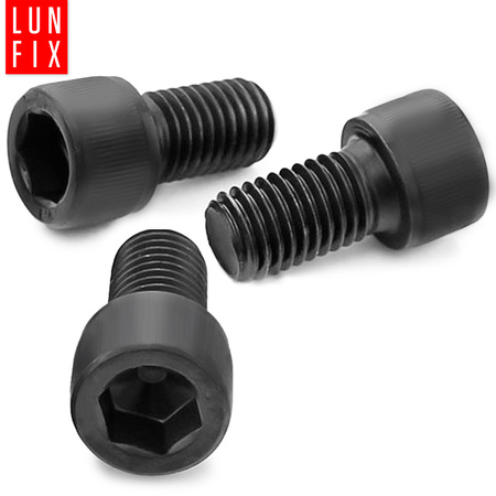 Śruba imbusowa M4 12mm  czarny ocynk DIN 912 kl 8.8 10szt