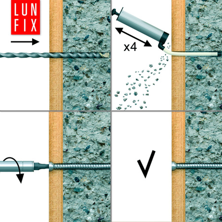 Wkręty do ościeżnic drzwi i okien 7,5x52mm ocynkowane 100szt.