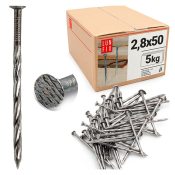 Gwozdzie skrecane 2,8*50 (5 kg)