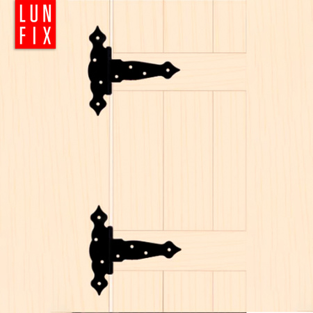 Ozdobny zawias trójkątny czarny 150x185x45x2,5 1szt.