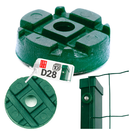Podkładka do mocow. siatki ziel D28 10szt. (1op)